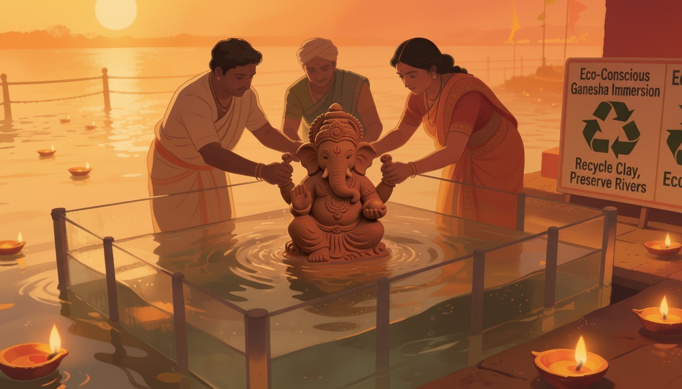 Eco-friendly Idols, Cleanup Drives, Community Awareness